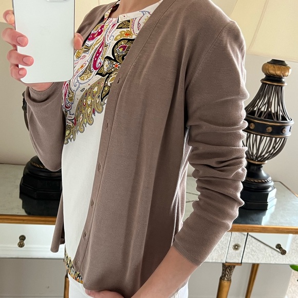 S’ MaxMara Cardigan, size XS, condition like new, beige color - Picture 6 of 11